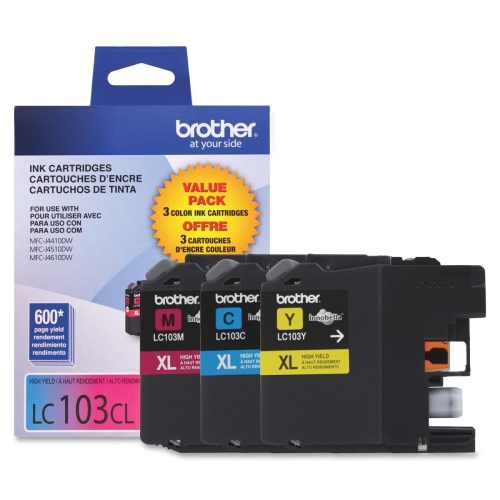 Brother LC1033PKS Toners & Ink Cartridges Lc103 3pk High-yield Ink Cartridges 191081391122