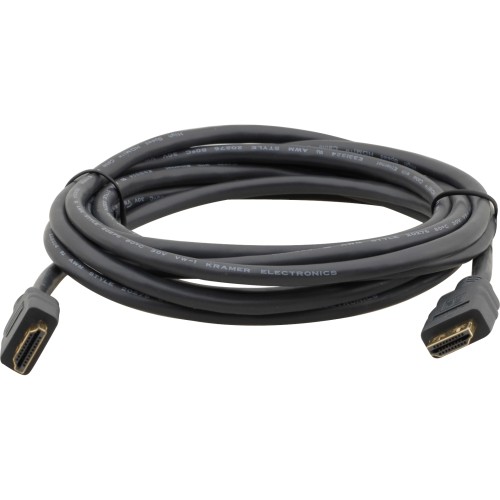 Kramer Electronics C-MHM/MHM-3 Cables Kramer Flexible High-speed Hdmi Cable With Ethernet - 2.95 Ft Hdmi A/v Cable For Audio/video Device  Cmhmmhm3 650361663088