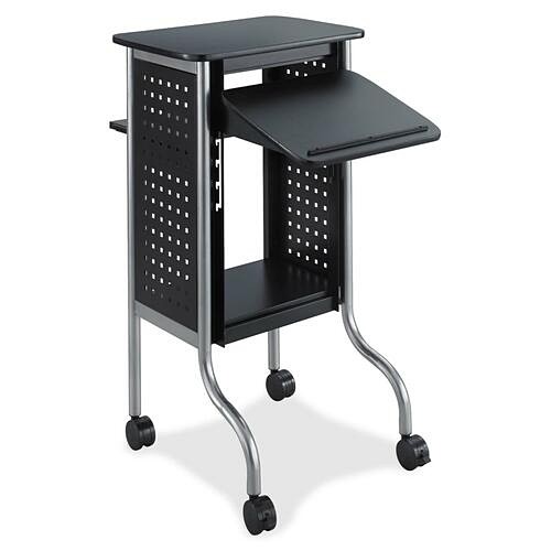 Safco 8945BL Carts & Dollies Safco Scoot Presentation Cart - 4 Casters - Steel Frame - Black - 1 Each (8945bl) (saf8945bl) SAF8945BL 818236474553