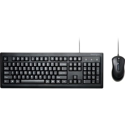 Kensington K72436AM Keyboard & Mouse Combos Kensington Keyboard For Life Desktop Set - Usb Cable Keyboard - 104 Key - Black - Usb Cable Mouse -  085896724360
