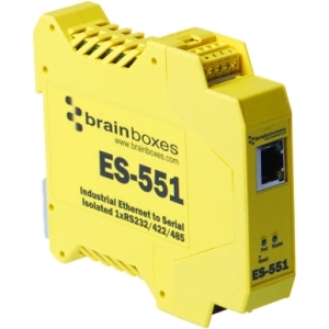 Brainboxes ES-551 Serial/Parallel Adapters Isolated Industrial Ethernet To Serial 1xrs232/422/485 Es551 801940465955