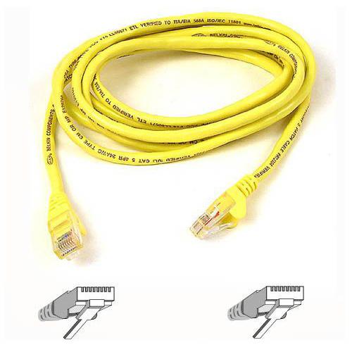 Belkin A3L980-25-YLW-S Cables Patch Cable - Unshielded Twisted Pair (utp) - Male Left Gender - Male Right Gend (a3l980-25-ylw-s) A3l98025ylws 722868440131
