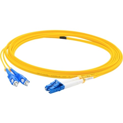 Addon ADD-SC-LC-2M9SMF Cables Addon 2m Lc (male) To Sc (male) Yellow Os2 Duplex Fiber Ofnr (riser-rated) Patch Cable - 100% Compat Addsclc2m9smf 710425213939