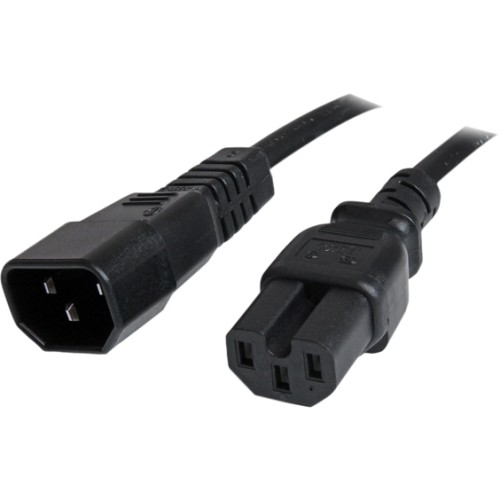 Startech PXTC14C153 Power Cords 3 Ft 14 Awg Computer Power Cord - Iec C14 To Iec C15 065030849531