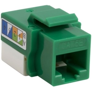 4xem 4XKJC5EGN Faceplates & Mounting Boxes Cat5e Rj45 Keystone Jack Utp 110-type (green) 873791005468