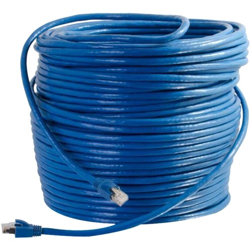 C2g 43123 Cables C2g 250ft Cat6 Ethernet Cable - Solid Shielded (stp) - Blue - Category 6 For Network Device - Rj-45  012303766286