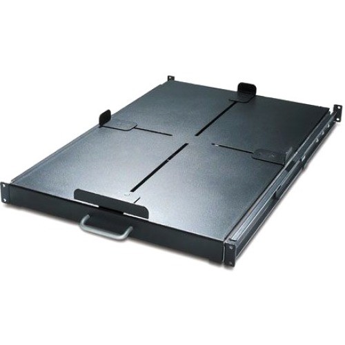 Apc Schneider AR8128BLK Rack Equipment Sliding Shelf 200lbs/91kg Black 731304003540
