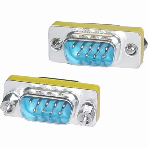 4xem 4X9PINMM Connector Adapters Db9 Serial 9-pin Male To Male Adapter 873791004652