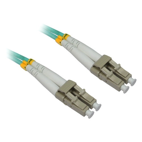 4xem 4XFIBERLCLC10M Cables 10m Laser Optimized Lc/lc Mm Duplex Fiber 50/125 10gbps "aqua" Pvc Patch Cable 873791005680