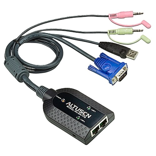 Aten KA7178 KVM Switchboxes Aten Usb Virtual Media Kvm Adapter Cable With Audio (cpu Module) - 1280 X 1024 - 2 X Network (rj-45) 672792401176