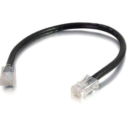 C2g 04123 Cables 50 Ft Cat6 Non Booted Utp Unshielded Network Patch Cable - Black 757120041238