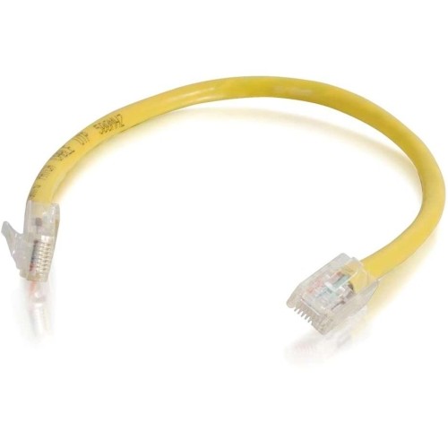 C2g 04183 Cables 25 Ft Cat6 Non Booted Utp Unshielded Network Patch Cable - Yellow 757120041832