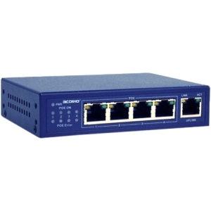 4xem 4XLS5004P255 Switches & Bridges 4-port Poe+(plus) 25.5watt 10/100mbps Ethernet Switch 873791006670