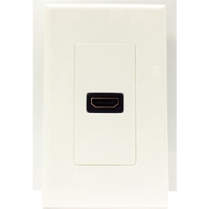 4xem 4XWALLHDMI1 Faceplates & Mounting Boxes 1 Port/outlet Female Hdmi Wall Plate (white) 873791006892