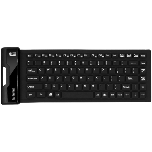 Adesso AKB-212UB Keyboards & Keypads Antimicrobial Waterproof Flex Keyboard (mini Size) Akb212ub 093576886826