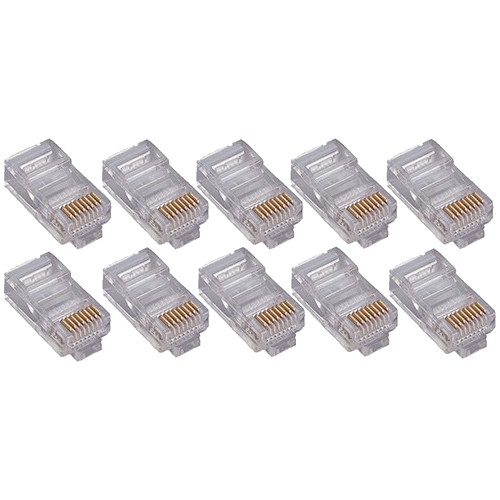 4xem 4X100PKC5E Cable Ends/Connectors 100pk Cat5e Rj45 Ethernet Plugs/connectors 873791007417