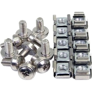 4xem 4XM6CAGENUTS Fasteners 50 Pkg M6 Rack Mounting Screws And Cage Nuts For Server Racks/cabinets 873791007035
