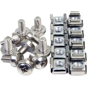 4xem 4XM5CAGENUTS Fasteners 50 Pkg M5 Rack Mounting Screws And Cage Nuts For Server Racks/cabinets 873791007042