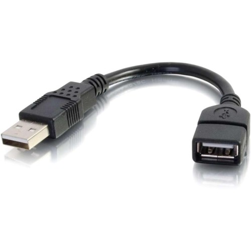 C2g 52119 Cables C2g 6in Usb Extension Cable - Usb 2.0 To Usb - M/f - Provides A Convenient Way To Connect A Usb Devi 650415427291
