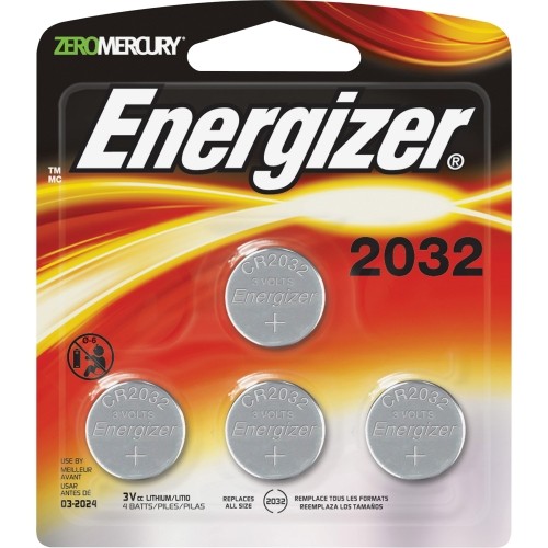 Tolk Op te slaan Patch Energizer General Purpose Battery - CR2032 - Lithium (Li) - 4 Pack 2032BP4  EVE2032BP4 pg.325. 039800117274