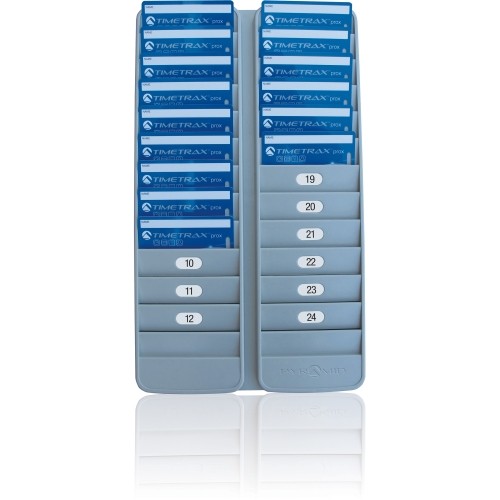 Pyramid Time System 500-24 Racks & Organizers Pyramid 500-24 24-pocket Employee Id Badge Rack - 24 X Card - 24 Pocket(s) - 14.1" Height X 8.2" Wid 50024 044942795068