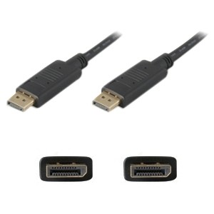 Addon DISPLAYPORT6F Cables 6ft Displayport 1.2 Male To Displayport 1.2 Male Black Cable For Resolution Up To 3840x2160 (4k Uhd) 818214266330