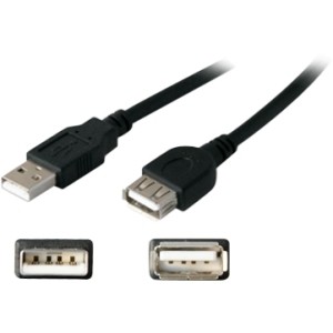 Addon USBEXTAA10FB Cables Addon 10ft Usb 2.0 (a) Male To Female Black Cable - 100% Compatible And Guaranteed To Work (usbextaa 818262883657