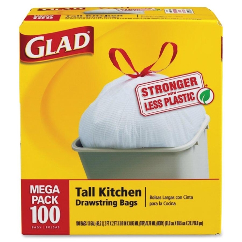 Clorox (Brita) 78526 Bags Tall Kitchen Drawstring Trash Bags CLO78526 818256531823