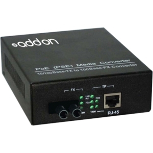 Addon ADD-FMCP-FX-ST Transceivers/Media Converters Addon 10/100base-tx(rj-45) To 100base-fx(st) Mmf 1310nm 2km Poe Media Converter - 100% Compatible An Addfmcpfxst 821455056165