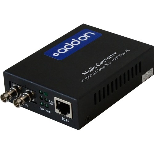 Addon ADD-GMC-MX-ST Transceivers/Media Converters Addon 10/100/1000base-tx(rj-45) To 1000base-mx(st) Mmf 1310nm 2km Media Converter - 100% Compatible  Addgmcmxst 821455056196