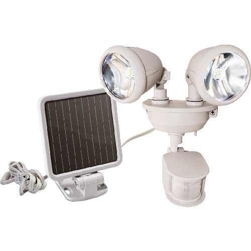 Maxsa 44218 Flashlights Maxsa Innovations 44218 Dual-head Solar Spotlight, Off White 078356825097