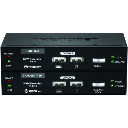 Trendnet TK-EX4 KVM Consoles/Extenders Trendnet Kvm Extension Kit, Extend Keyboard/video/mouse Controls, Up To 100 Meters (328 Ft.), Hot-ke Tkex4 168141485619