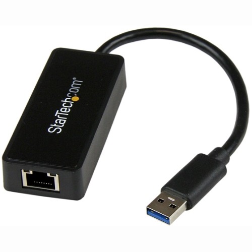 Startech USB31000SPTB Network Cards Usb 3.0 To Gigabit Ethernet Adapter Nic W/ Usb Port - Black 065030851893