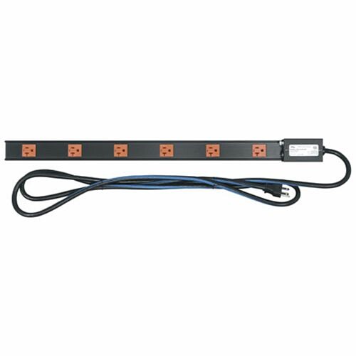 Middle Atlantic PDT-620C-NS Power Strips Middle Atlantic Pdt Vertical Power Strip - 6 Outlet, 20a - Nema 5-20p - 6 X Nema 5-20r - 9 Ft Cord - Pdt620cns 818240606568