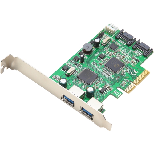 Syba SD-PEX50055 USB/Firewire Adapters Syba Multimedia Pci-e 2.0 To Usb 3.0 And Sata 6gbps Combo Card - Pci Express 2.0 X4 - Plug-in Card - Sdpex50055 696548577038