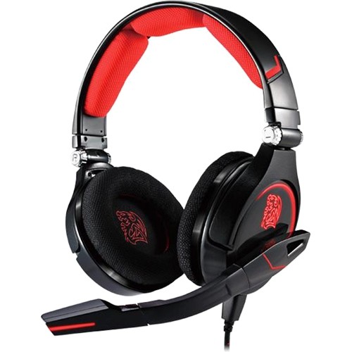 Thermaltake HT-CRO008ECBL Headsets/Earsets Thermaltake Cronos Headset - Stereo - Mini-phone (3.5mm), Usb - Wired - 20 Hz - 20 Khz - Over-the-he Htcro008ecbl 841163045558