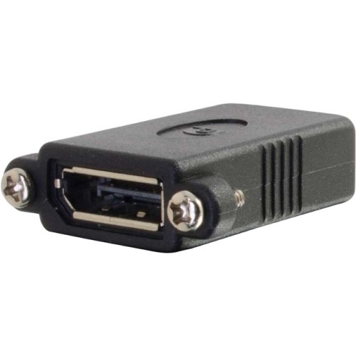 C2g 18405 Connector Adapters C2g Displayport Female To Female Panel Mount Coupler - 1 X 20-pin Displayport Digital Audio/video Fe 042111351329