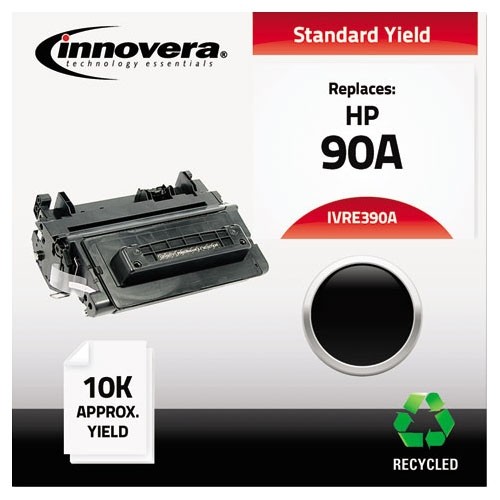 Innovera E390A Toners & Ink Cartridges Compatible Remanufactured Ce390a (90a) Toner, 10000 Page-yield, Black IVRE390A 