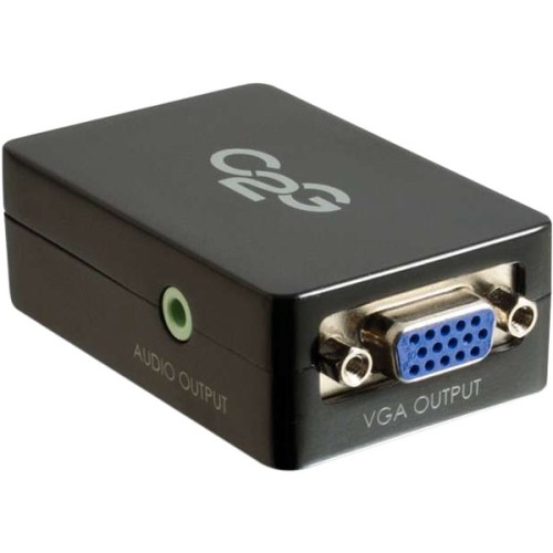 C2g 40714 Connector Adapters C2g Pro Hdmi To Vga Converter - Hdmi To Vga Adapter - 1 X Hdmi Female Digital Audio/video - 1 X Hd-1 757120407140