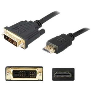 Addon HDMI2DVIDS-5PK Cables 5pk Hdmi 1.3 Male To Dvi-d Single Link (18+1 Pin) Female Black Adapters For Resolution Up To 1920x12 Hdmi2dvids5pk 818283610300