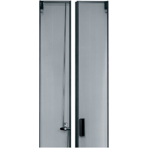Middle Atlantic CLVRD-WMRK-24 Panels Middle Atlantic Split Vented Rear Door, 24 Ru Wmrk Racks - Steel - Black - 24u Rack Height - 43.3" H Clvrdwmrk24 656747188824