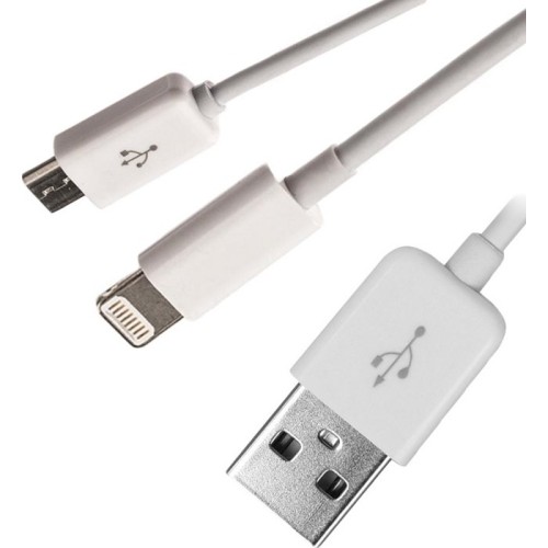 4xem 4XUSBMUSB8PIN Cables Usb To Apple Lightning And Micro Usb Cable For Iphone/ipod/ipad/galaxy 873791007950