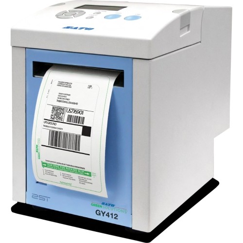 Sato WWGY40001 Thermal & Label Printers Sato Gy412 Desktop Direct Thermal Printer - Monochrome - Label Print - Ethernet - Serial - 4.09" Pri 