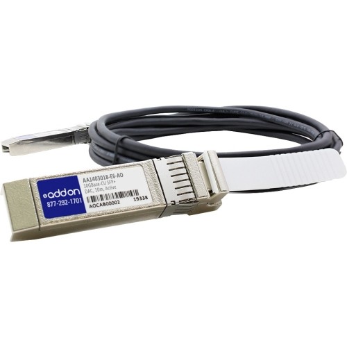 Addon AA1403018-E6-AO Cables Addon Avaya/nortel Aa1403018-e6 Compatible Taa Compliant 10gbase-cu Sfp+ To Sfp+ Direct Attach Cable Aa1403018e6ao 821455064207