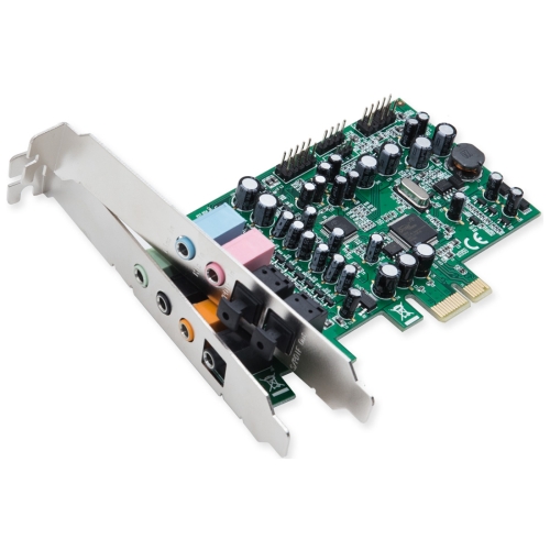 Syba SD-PEX63081 Sound Cards Syba Multimedia Multi-channel Pci-epress Sound Card - Main Card - 7.1 Sound Channels - Internal - C- Sdpex63081 810154013814