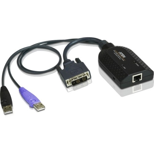 Aten KA7166 Cables Aten Dvi Usb Virtual Media Kvm Adapter Cable With Smart Card Reader (cpu Module)-taa Compliant - 3.6 672792402128