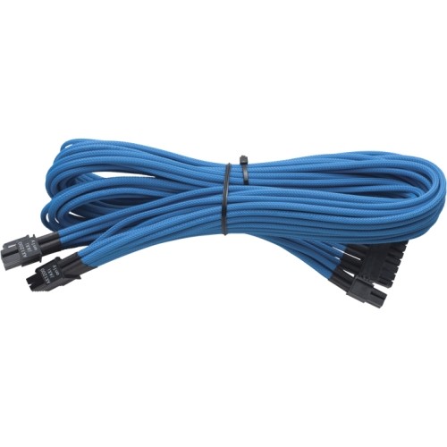 Corsair CP-8920054 Power Cords Individually Sleeved 24pin Atx Cable (generation 2), Blue Cp8920054 031112557304