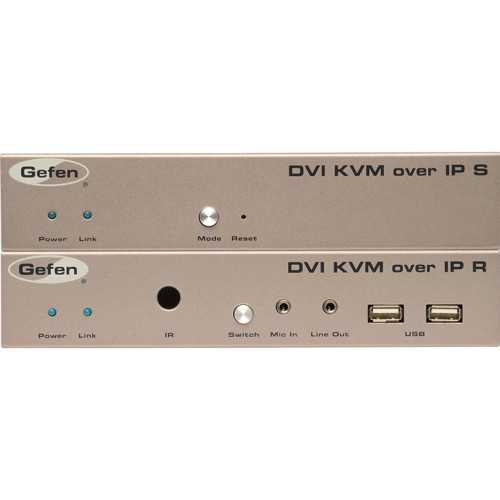 Gefen EXT-DVIKVM-LANTX KVM Consoles/Extenders Gefen Dvi Kvm Over Ip - 1 Computer(s) - 330 Ft Range - Wuxga - 1900 X 1200 Maximum Video Resolution  Extdvikvmlantx 845344078984