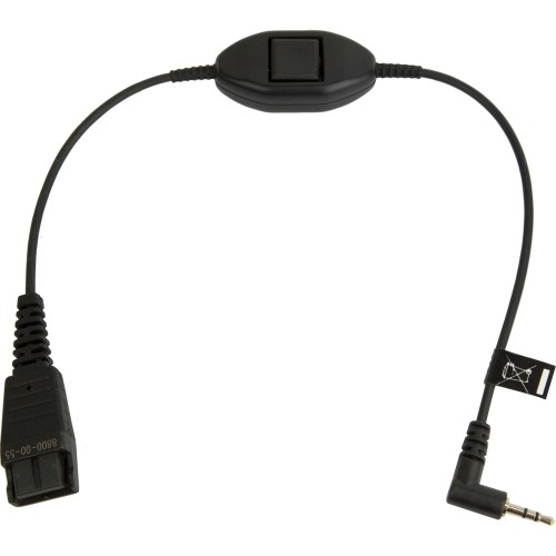 Jabra 8800-00-55 Cables Jabra 8800-00-55 Headset Audio Cable Adapter - Phone Cable - First End: 1 X Sub-mini Phone - Male -  88000055 706487013143
