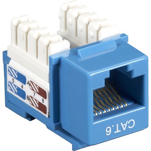 Black Box CAT6J-BL Cable Ends/Connectors Black Box Cat6 Value Line Keystone Jack, Blue - 1 X Rj-45 Network Female - Blue (cat6j-bl) Cat6jbl 818215831346